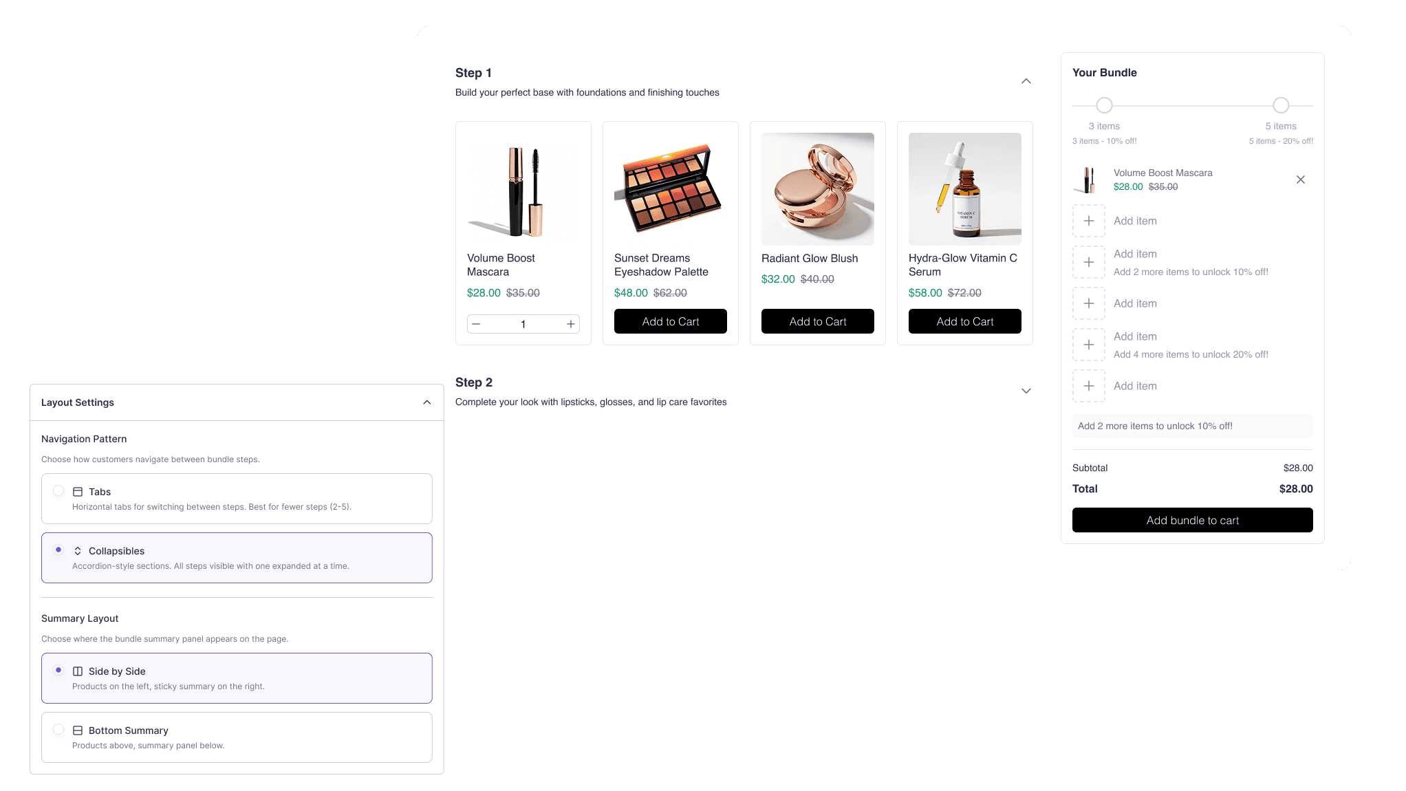 Tabs and Collapsibles Navigation